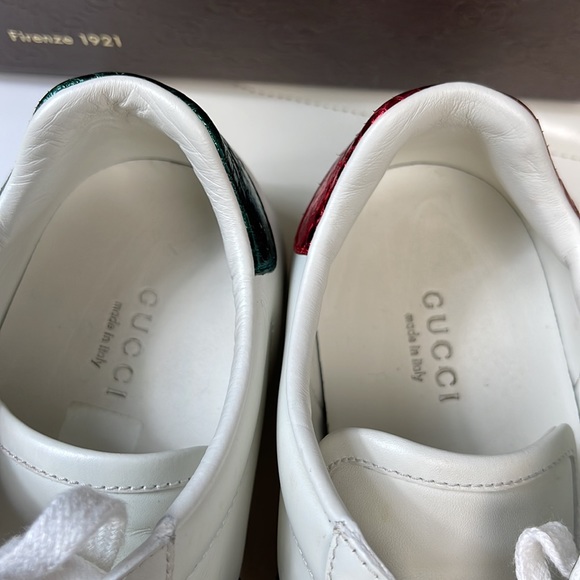 ‼️‼️‼️SOLD‼️‼️‼️Gucci Ace Sneaker with embroidered bee size 36 women sneaker - Picture 7 of 11